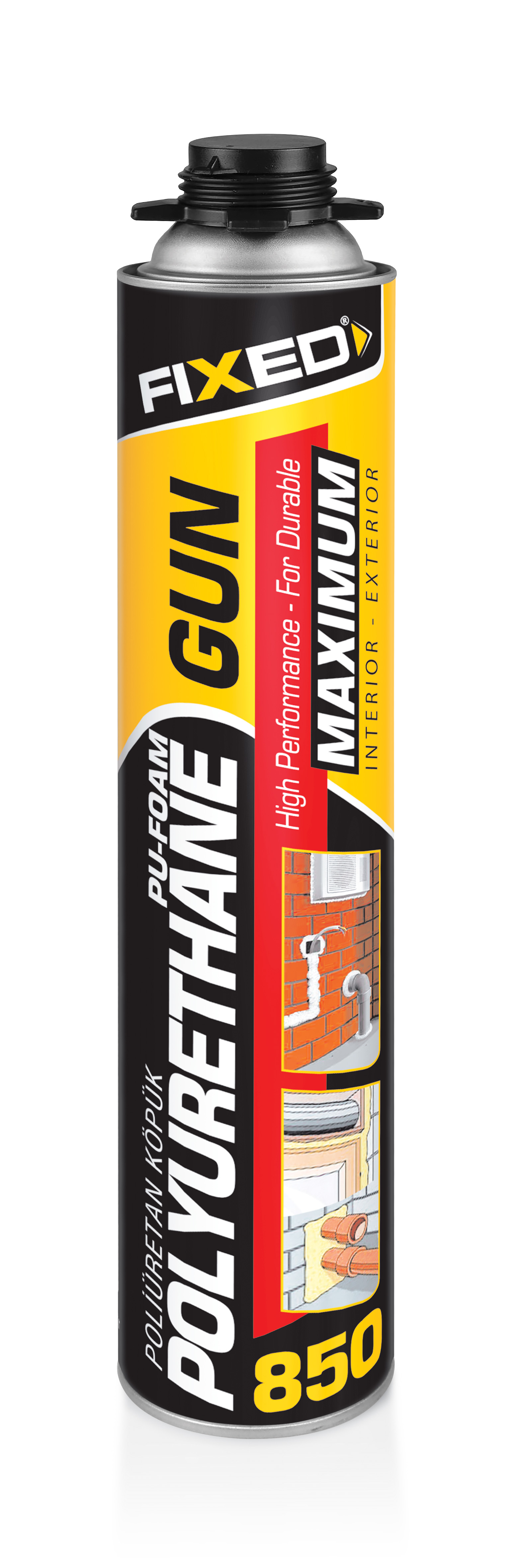 FIXED POLİÜRETAN KÖPÜK 850GR (TABANCALI)